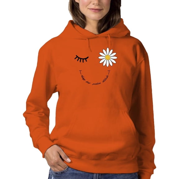 Always Keep Positive Attitude Hoodie Women -Image by Shutterstock, Female Small