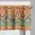 thumbnail image 5 of Ambesonne Tribal Valance & Curtain, Triangles Fractal Aztec, 55"x30", Multicolor, 5 of 6