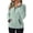 Green, variant on Lightweight Sweaters for Women Solid Color Half Zip Long Sleeved Pullover Fall Tops,Black,L