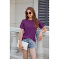 thumbnail image 2 of Camisetas de Corta con Encaje para Mujer, Estilo Ejecutivo, Color , Talla L, 2 of 9