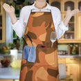 thumbnail image 6 of Camouflage Adjustable Waterproof Apron for Adults 33x27 Inch – Cooking Apron with 2 Large Pockets, Durable Polyester Bib for Kitchen, Baking, BBQ, and Home Use, 6 of 6