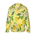 thumbnail image 3 of Uemuo Lemon Pattern Women's Full Zip UPF 50+ Sun Protection Hoodie Jacket Long Sleeve Sun Shirt Hiking Outdoor Performance with Pockets-, 3 of 9