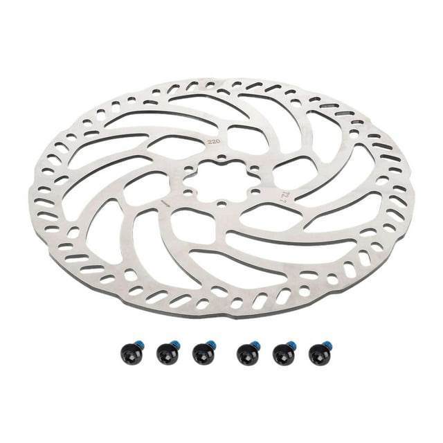 Disco de freno de motocicleta de 220 mm, placa de disco de freno resistente a desgarros de reemplazo multiusos de 2,9 mm, placa de rotor de freno para