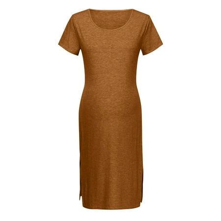 

Tangnade Casual Women Sleeve Short Pregnancy Sundress Summer Dress Clothes Maternity Maternity dress Maternity dress