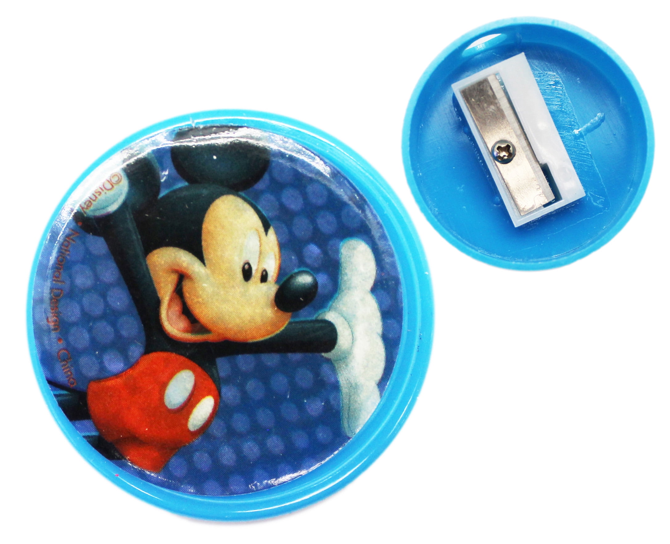 Disney's Mickey Mouse Blue Colored Portable Pencil Sharpener