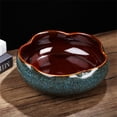 thumbnail image 3 of BINGLI Creative Bonsai Potted Flower Pot Ceramic Non-Porous Hydroponic Container Large Caliber Flow Glaze Daffodil Pot Bowl Lotus Water Lily Succulent Household Simple Ceramic Basin, 3 of 8