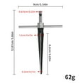 thumbnail image 2 of T-Handle Taper Reamer, Hexagonal Shank Reamer 5-16Mm, T-Handle Tapered Straight Flute Reamer, 3-13Mm, For Wood And Plastic, Precise Hole Enlarging, Meiiso, 2 of 8