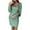 Green, variant on Women Sequin Evening Dress Hip Wrap V-Neck Ruched Waist Long Sleeve Glitter Cocktail Party Slim Formal Gowns Fashion Clothing Red L