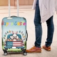 thumbnail image 4 of Happy Easter Poodle American Flag Truck Bunny Ears Travel Luggage Cover Poodles Dog Lover Gifts Idea Suitcase Dust Protective Decor - 03001, 4 of 5