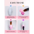thumbnail image 6 of MelodySusie 6Pcs Ombre Nail Art Brush Set, Gradient Painting Pens for Blooming Nails and Gradient Manicure, Light Pink, 6 of 8