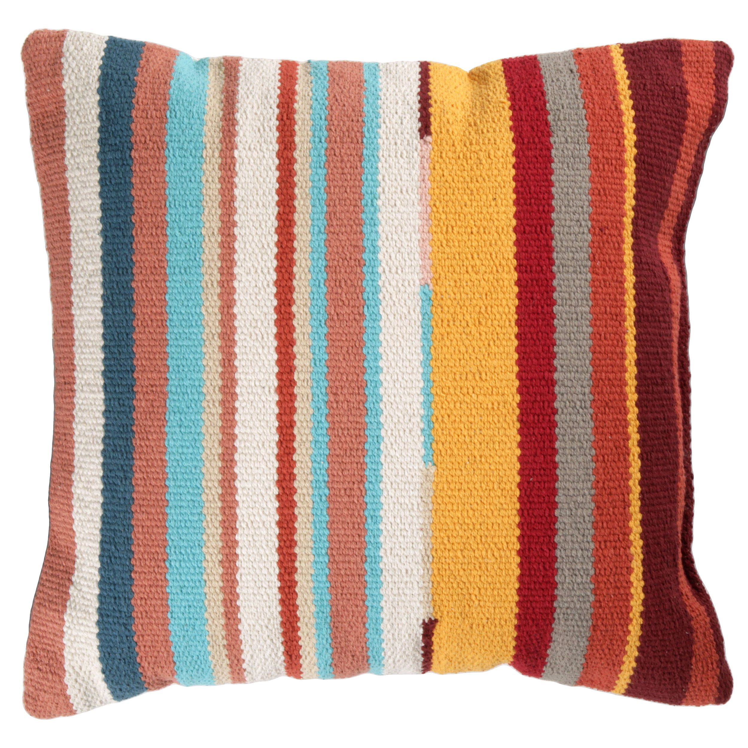 Better Homes & Gardens Pop Stripe Decorative Throw Pillow, 17
