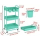 thumbnail image 2 of Carrito utilitario JIUYOTREE con ruedas bloqueables de 3 niveles, color verde, 2 of 8