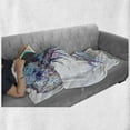 thumbnail image 6 of Jellyfish Soft Flannel Fleece Blanket, Aqua Colors Art Ocean Animal Print Sketch Style Creative Sea Marine Theme, Cozy Plush for Indoor and Outdoor Use, 50" x 70", Blue Purple White, by Ambesonne, 6 of 6