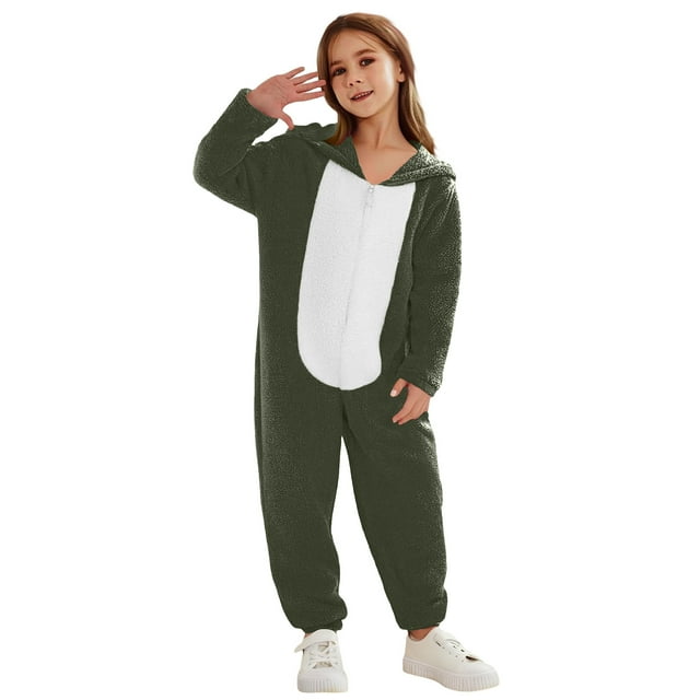 Pyjama d'Halloween pour Enfants Chaud Ensemble de Pyjama Parent-Enfant d'Halloween avec Capuche Imprimée Pyjama d'Halloween Assorti