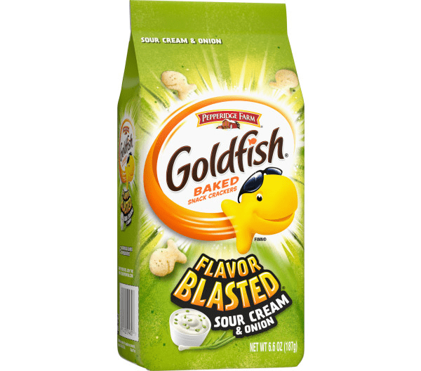 Pepperidge Farm Goldfish Flavor Blasted Sour Cream & Onion Crackers, 3