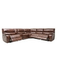 thumbnail image 2 of ACME Brax Power Motion Sectional Sofa in Two Tone Brown Synthetic Leather, 2 of 6