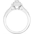 thumbnail image 3 of Double Halo Moissanite Diamond Ring 10K/14K/18K Solid White Gold Ring Round Cut Classic Engagement Ring Special for Christmas Gift, 3 of 3