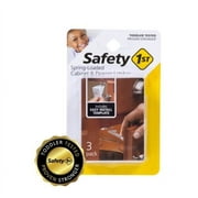 Safety 1ˢᵗ Spring-Loaded Cabinet & Drawer Latch (3pk), White