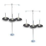 Uxcell Triple Cone Spool Stand Universal Iron 3 Thread Stand 2 Pack