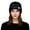 Black, variant on Womens Knit Beanie Hat With Rhinestone & Bow Decoration Shiny Stretchy Soft Beanie Midweight Breathable Fall Daily Wear Stylish Trendy Hats