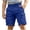 A Blue, variant on Cargo Shorts for Teen Boys (5-15), Elastic-Waist Straight-Fit Casual Shorts Lightweight Mid-Length Summer Trousers Black 7-8 Years