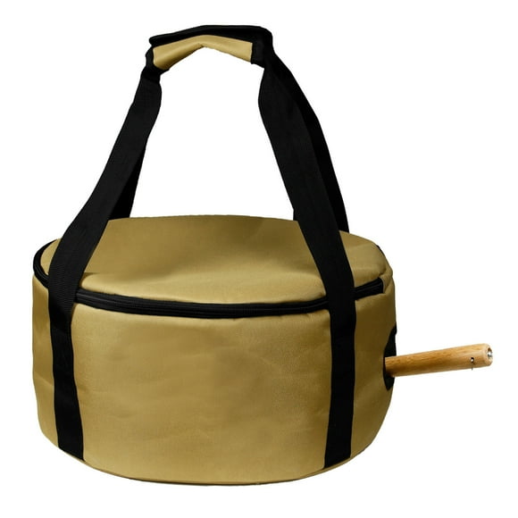 14 x 7 Inch Camp Dutch Oven Tote with Handle Zip Oven Carry Bag Barbecue Storage Bag Cooking Pot Organizer Camping Pot Carrier Organizer Bag for Camping Cookware