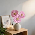 thumbnail image 7 of HCBY Artificial Gerbera Daisy Flowers for home decor, 3-piece silk flower bouquet with realistic petals, Multi-color options for wedding photography, Natural-looking fake flower arrangement, 7 of 7