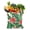 White-512, variant on Tropical Floral Canvas Shopping Tote, Reusable Summer Bag with Hawaiian Jungle Leaves Print, Lightweight and Eco-Friendly Handbag for Beach, School, or Resort