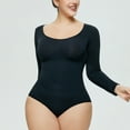 thumbnail image 2 of XCHQRTI One-Piece Body Shaper for Women's Slimming Corset Underwear Long-Sleeved Body Shaper Seamless Solid Color, 2 of 8