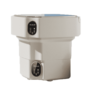 GJX Portable Washing Machine Foldable Design Mini Washer and Dryer Combo Integrated Washing and Drying Mini Washing Machine White