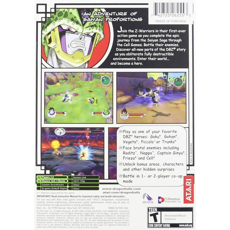 DRAGONBALL Z SAGAS 北米版 ドラゴンボールZ Dragon Ball Z: Sagas