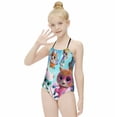 thumbnail image 6 of Super Kitties Girl's One-Piece Swimsuit Bathing Suit Soft Stretchy Children's Swimwear Swim Attire for Vacation 6-7Y(110cm), 6 of 8