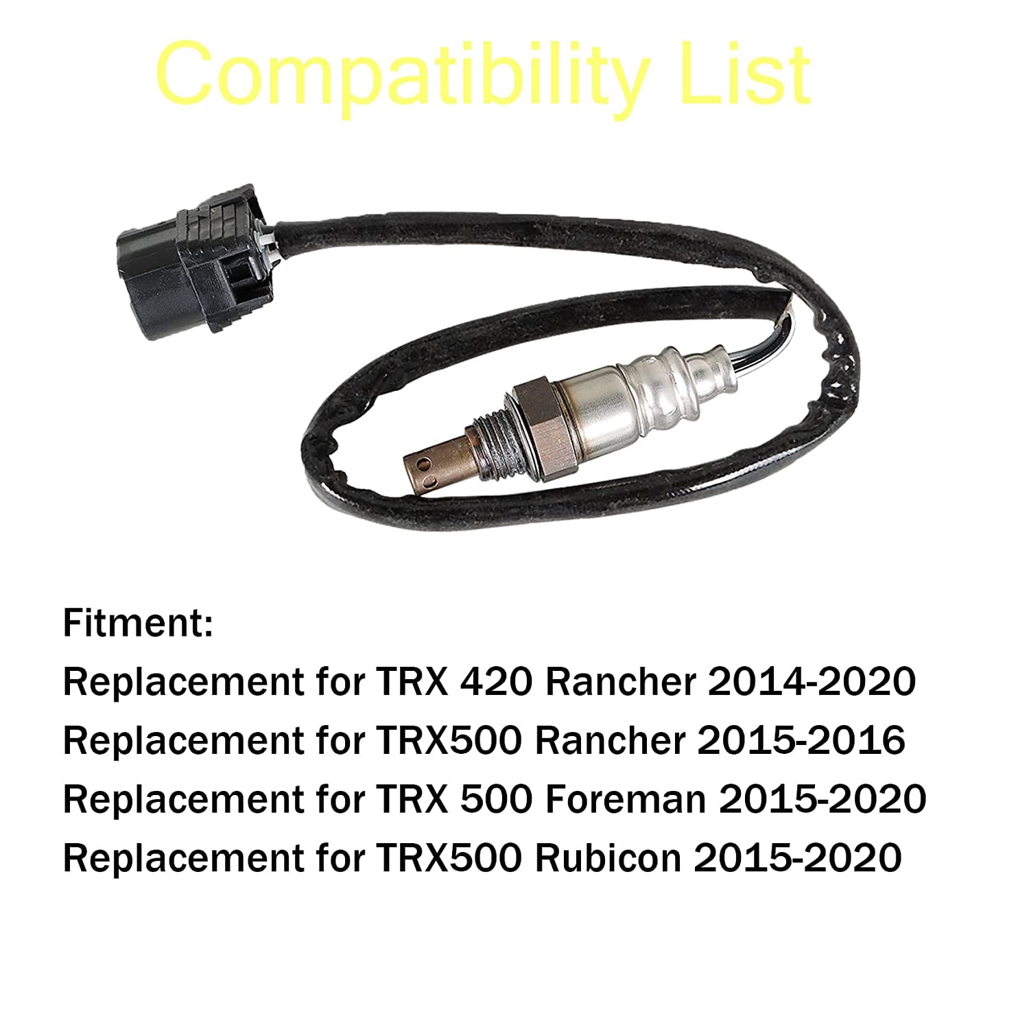 O2 Oxygen Sensor Compatible Replacement for Honda TRX 420 500 Rancher Foreman Rubicon 2014-2020 36531-HR3-A22