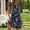 A04, variant on Women's Short Sleeve Dresses Plus Size Bohemian Floral Print Knee-Length Dress