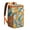 Orange, variant on Tropical Palm Inspired Backpack Cooler, Leakproof Insulated Cooler Bag with Jungle Leaves Design for Picnic and Travel
