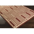 thumbnail image 2 of Hauteloom Kinghorn Wool Living Room, Bedroom Area Rug - Contemporary - Cream, Rust - 8' x 11', 2 of 6