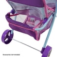 thumbnail image 4 of Doll Stroller 509 Crew Mermaid Twin con toldo retráctil, 4 of 6