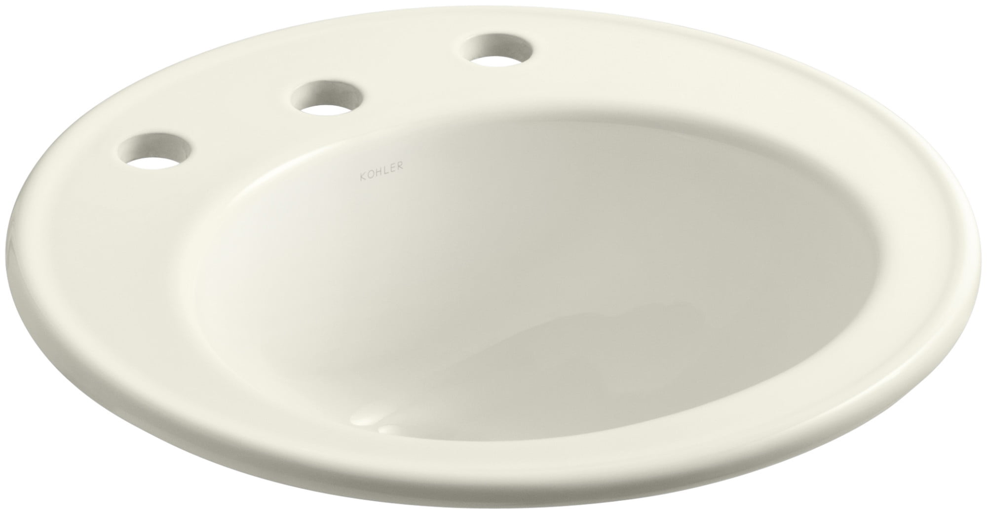 Kohler K22028 Brookline 19" Drop In Bathroom Sink Off White