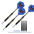thumbnail image 5 of 26g Professional Steel Tip Darts Set, 3Pcs Heavy Duty Brass Barrel Darts with Nylon Shaft Protector & Dart Case, 5 of 5