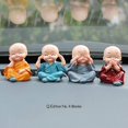 thumbnail image 4 of Estatuas de Resina de Monje CHAO 4 Piezas Sabio Kung Fu Buda Decoración Hogar Oficina Coche, 4 of 5