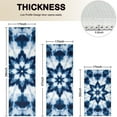 thumbnail image 4 of Blue White Tie Dye Mandala Pattern Kitchen Rugs Sets Of 3,Kitchen Runner Rugs Non Skid Washable,Decorative Kitchen Floor Mats for Kitchen,Sink,Laundry,17"x30"+ 17"x47" + 17"x59", 4 of 6