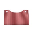 thumbnail image 4 of Lsque Stripes Red White Printed Long Tissue Box Cover Holder, Facial Paper Organizer Dispenser,Triangle with Bottom Belt, PVC Leather Decorative Organizer, 4 of 9