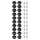 thumbnail image 3 of Eigraketly Paquete de 10 guías de línea de cubierta, cuerda de tracción redonda ranurada para Kayak, deportes acuáticos portátiles, hebilla con tornillos 2piezas, 3 of 6