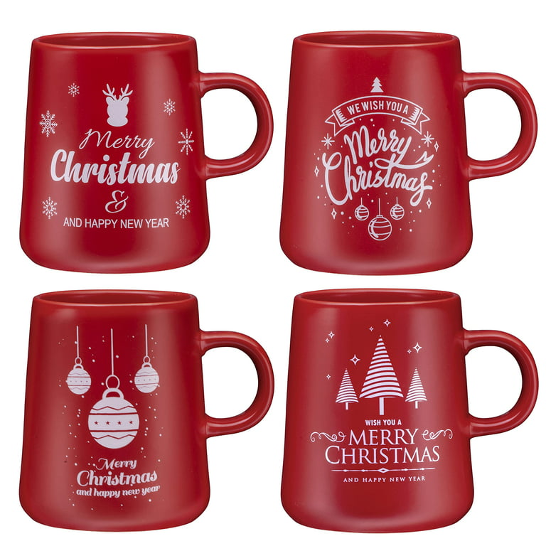 12 Days of Christmas Printed Mugs - Set of 6