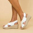 thumbnail image 3 of JFBUJC Espadrilles Compensées pour Femmes Sandales d'Été à Plateforme avec Bride Cheville Taille, 3 of 5