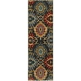 thumbnail image 3 of Sphinx Sedona Area Rug 6369D Charcoal Curves Leaves 5' 3" x  7' 6" Rectangle, 3 of 3