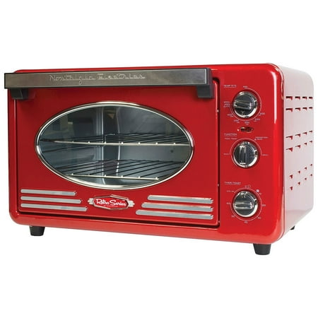 Nostalgia - RTOV2RR Retro 12-Slice Convection Toaster Oven - Retro Red