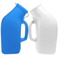 thumbnail image 7 of 2Packs Urinals for Men Thick Firm Portable Urinal, Urine Collection for Hospital, Elderly and Emergency (White & Blue) -1200ml, 7 of 7
