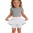 thumbnail image 2 of RTKFRFLM Girls Active Tennis Skort with Pockets and Built-in Shorts Kids Sporty Golf Skirt for Cheerleading and Athletics Toddler Breathable Running Bottoms Workout Outfits for Ages 4-12 Years, 2 of 6
