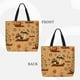 thumbnail image 2 of Fotbe Brown Mushrooms Bolsa Tote con Estampado para Mujer, Bolsos con Cremallera, Bolsa de Hombro Casual de Gran Capacidad con Bolsillos Internos, 2 of 7